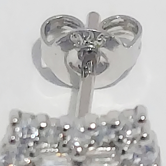 Square Cubic Zirconia  Luxury 925 Earrings - Picture 5 of 5